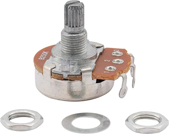 M596-2 Потенциометр громкости B250K (лин), Push-Pull, 2шт, Musiclily