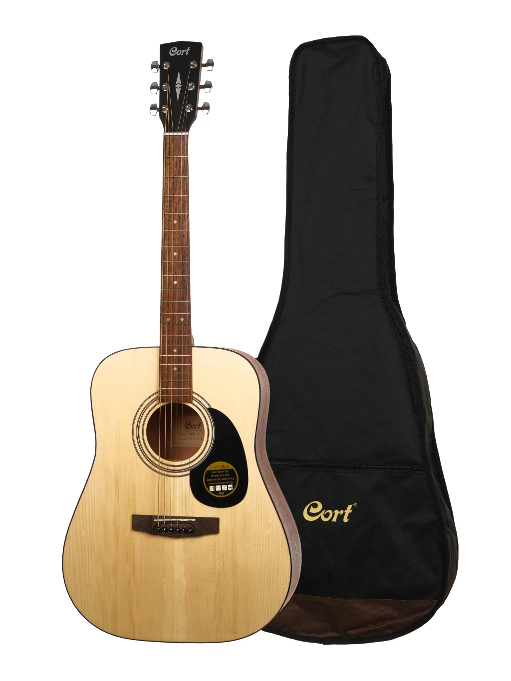 AD810-OP-BAG Standard Series Акустическая гитара, с чехлом, Cort