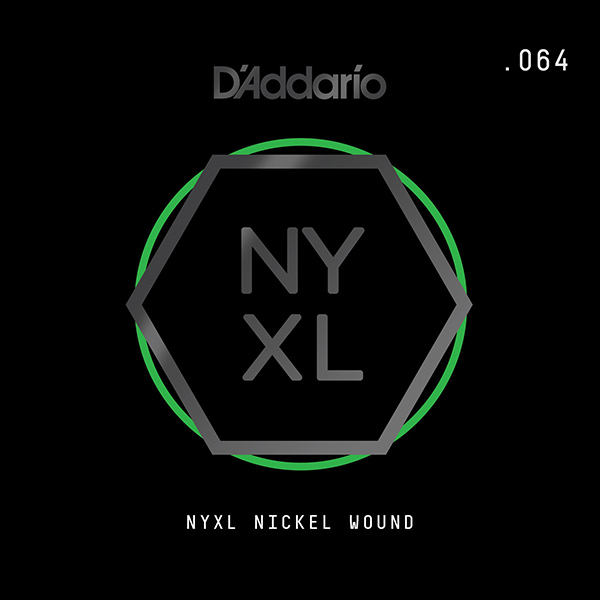 NYNW064 NYXL Отдельная струна для электрогитары, никелированная, 064, D'Addario
