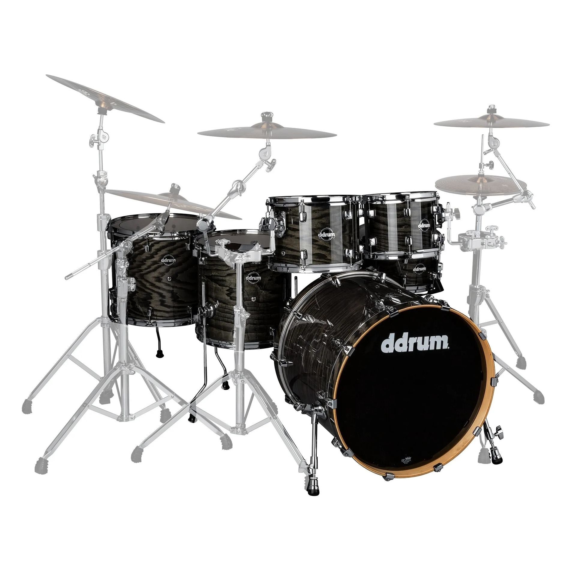 DDRUM DM ASH 622 TBK - ударная установка ,10'-12'-14'-16'-22'-13х7' (без Hardware) , цвет чёрный гля