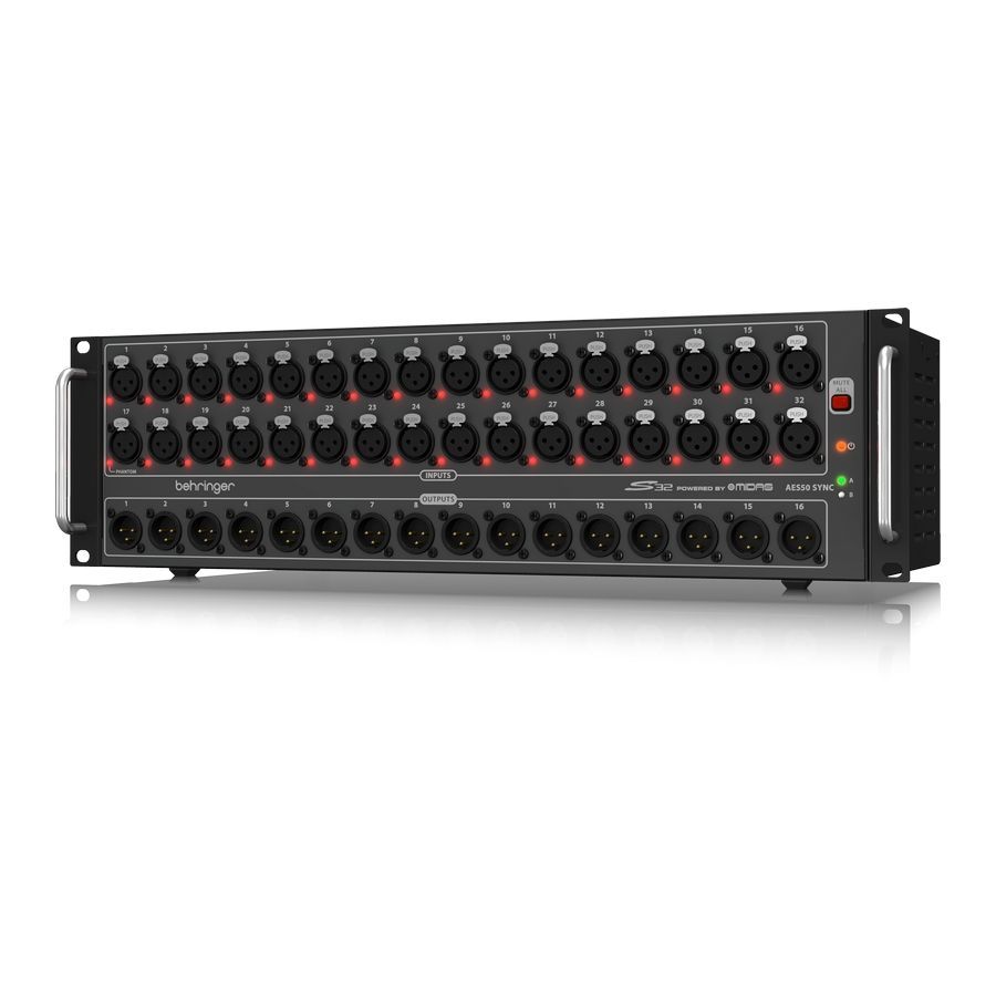 BEHRINGER S32 - стейджбокс для цифровых микшеров, 32 входа, 16 выходов