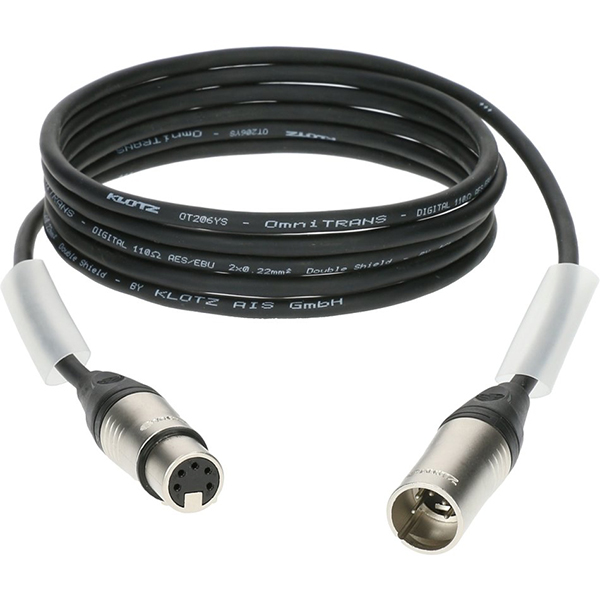DMX5DK1S1000 Кабель DMX, XLR 5p, 10м, Klotz