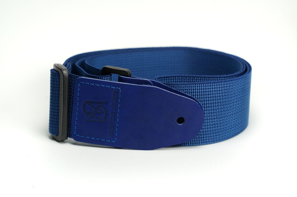 MB5031-023 Ремень для гитары, нейлоновый, синий, Mamba straps
