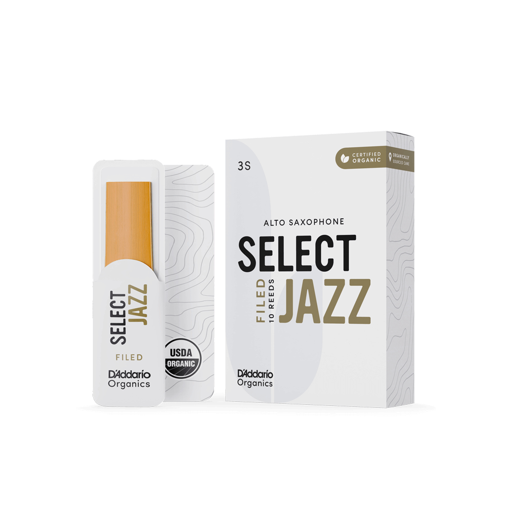 ORSF10ASX3S Organic Select Jazz Filed Трости для саксофона альт, размер 3S, 10шт, D'Addario