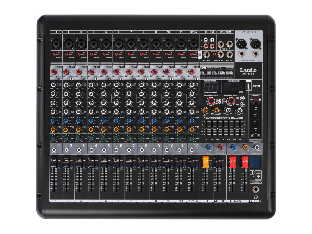 AG-12PB Активный Микшерный пульт, 12 каналов, серия PRO, LAudio