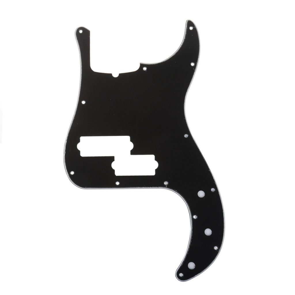 MX1395BK Пикгард для 5-струнной бас-гитары Precision Bass, 3 слоя, черная, Musiclily