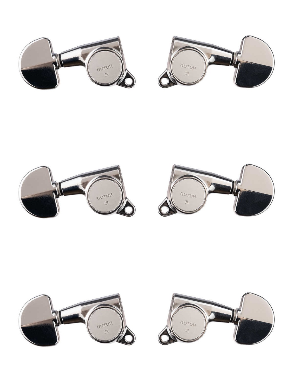 SG381-20-C-L3+R3 Колки для гитары 3+3, хром, Gotoh