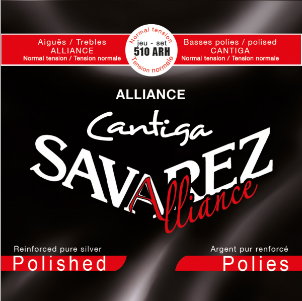 510ARH Alliance Cantiga Комплект струн для классической гитары, серебро, Savarez