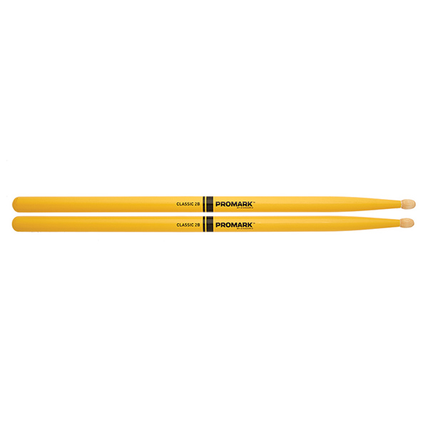 TX2BW-YELLOW 2B Барабанные палочки, желтые, орех гикори, деревянный наконечник, ProMark