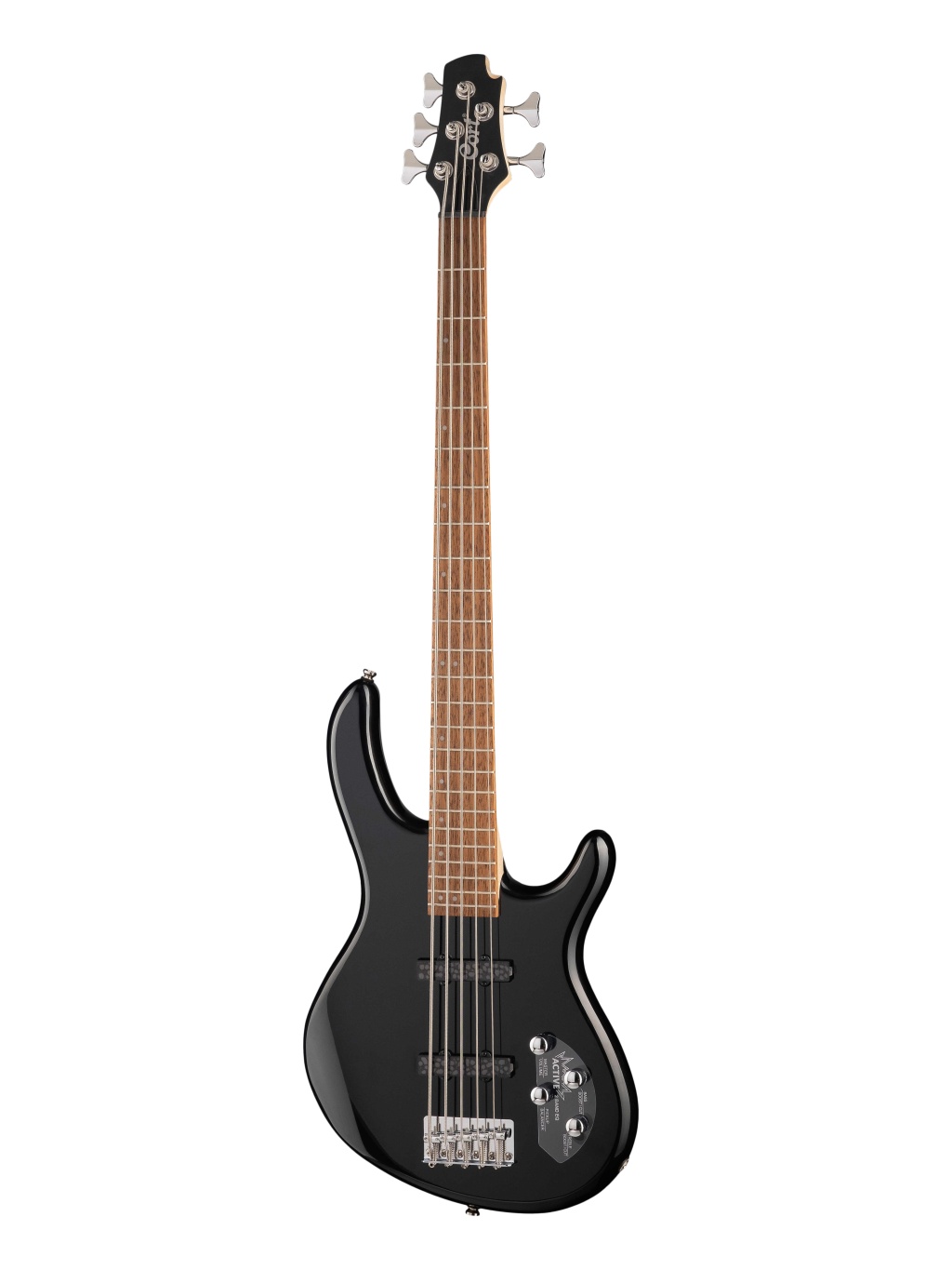 Action-Bass-V-Plus-WBAG-BK Action Series Бас-гитара 5-ти струнная, черная, с чехлом, Cort