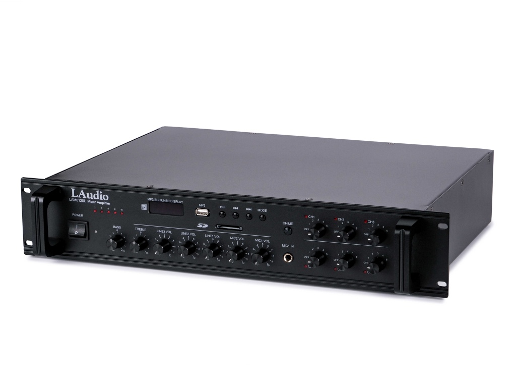 LAM6120U Усилитель мощности трансляционный, 120Вт, LAudio
