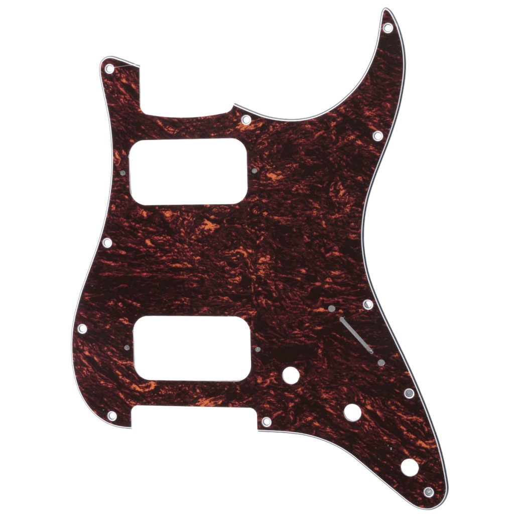 MX2248RT Пикгард для электрогитары Fender Stratocaster HH, 4 сл, черепаший панцирь, Musiclily