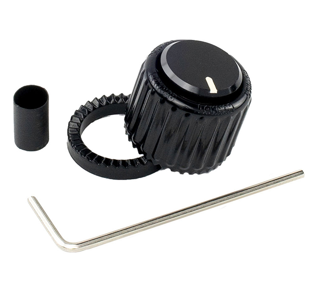 PW-LNL-01B Loknob Ручка-фиксатор потенциометра, пластик, большая черная, Planet Waves
