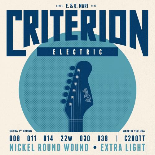 C200TT Criterion Комплект струн для электрогитары, никелированные, 8-38, La Bella