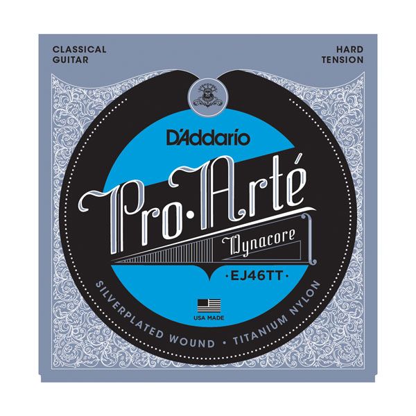 D'ADDARIO EJ46TT - струны для классической гитары, сильное натяжение, оплётка-титан