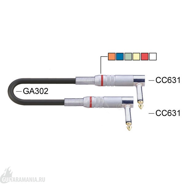 BC812-5M Кабель инструментальный, угловые коннекторы, 5м, Soundking