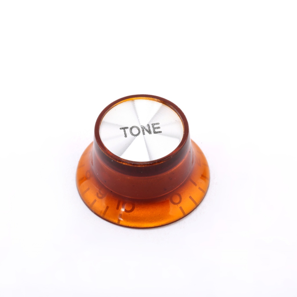 MX1059 Ручка потенциометра Gibson Style, Tone, метрическая, янтарь, Musiclily