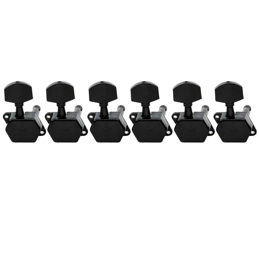 MX1353BK-6 Колки для гитары 6п, черные, Musiclily