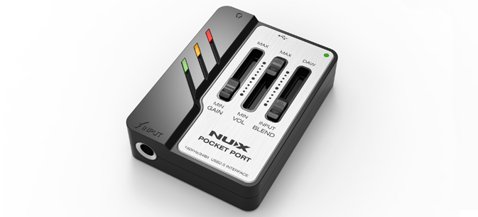 POCKET-PORT Портативный гитарный аудио USB интерфейс, Nux