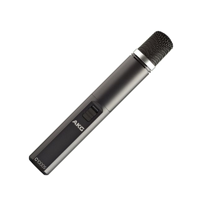 AKG C1000 S - электретный микрофон кардиоида / суперкардиоида, питание - фантом / 2x 'AA' батареи