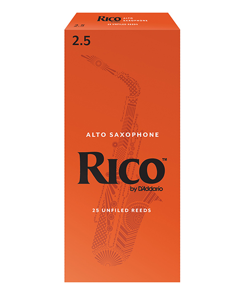 RIA2525 Rico Трости для саксофона сопрано, размер 2.5, 25шт, Rico