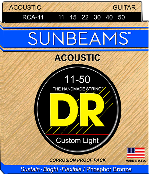 RCA-11 SunBeams Комплект струн для акустической гитары, 11-50, DR