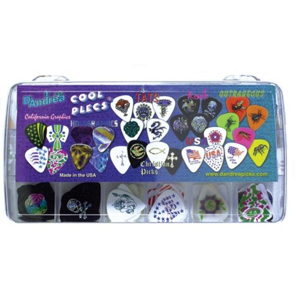 CPK2 Cool Plecs Коробка медиаторов 648 шт, включает 7 видов. D`Andrea