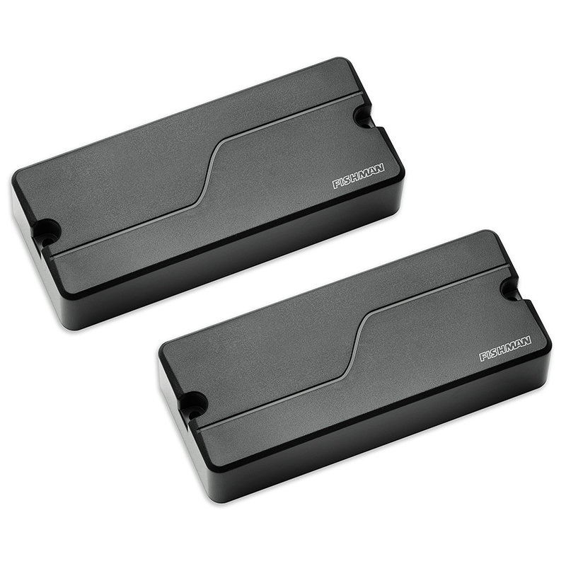PRF-BS4-SB2 Fluence Bass Soapbar Комплект звукоснимателей для бас-гитары, черные, Fishman