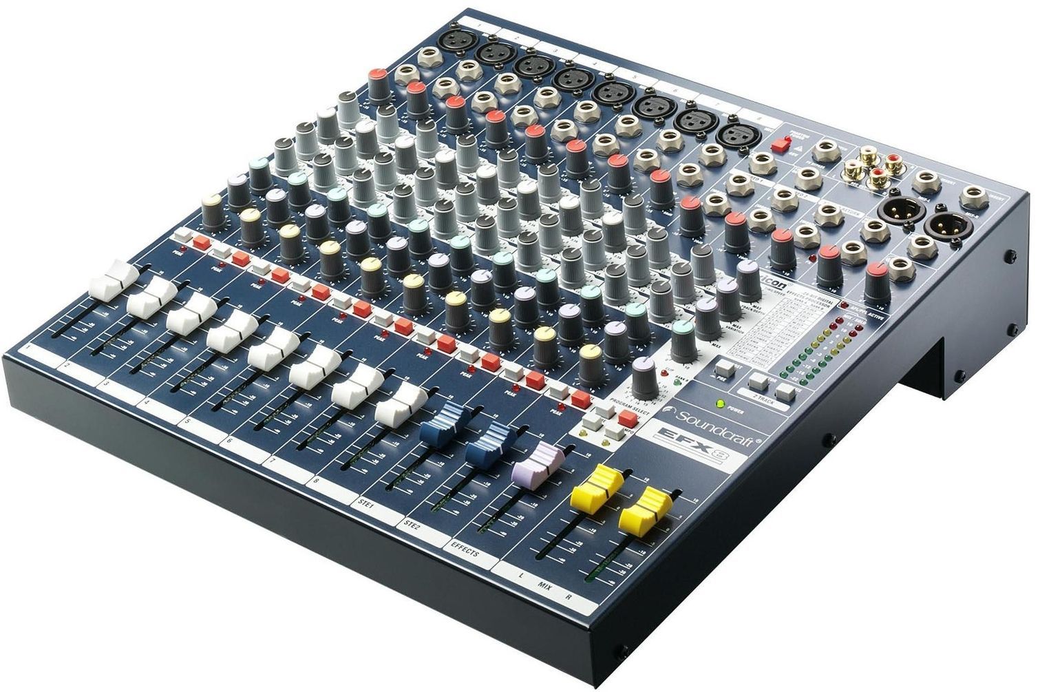 SOUNDCRAFT EFX8 - микш.пульт 8 моно, 2 стерео, 2 Aux, встроенный процессор Lexicon , 32 программы