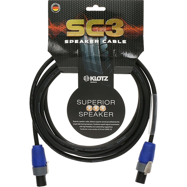 SC3-03SW SC3 Кабель акустический SpeakON, 3м, Klotz