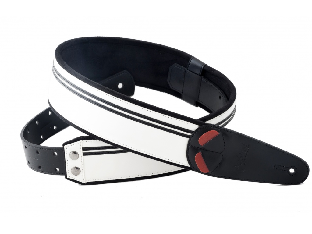 8401070110767 Mojo Race B&W Ремень для гитары, RightOn Straps