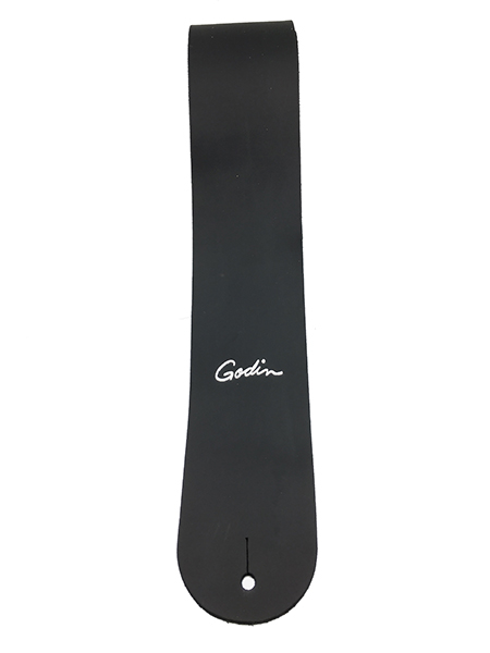 039036 Black Leather Ремень для гитары, кожаный, черный, Godin