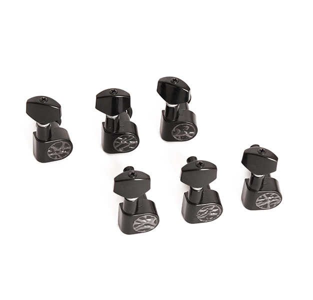 MH250-6L-BK Колки для гитары, 6л, черные, Cort