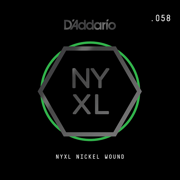 NYNW058 NYXL Отдельная струна для электрогитары, никелированная, 058, D'Addario