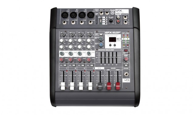 LFX-4DU Микшерный пульт c USB 4 канала 200 Вт LEEM