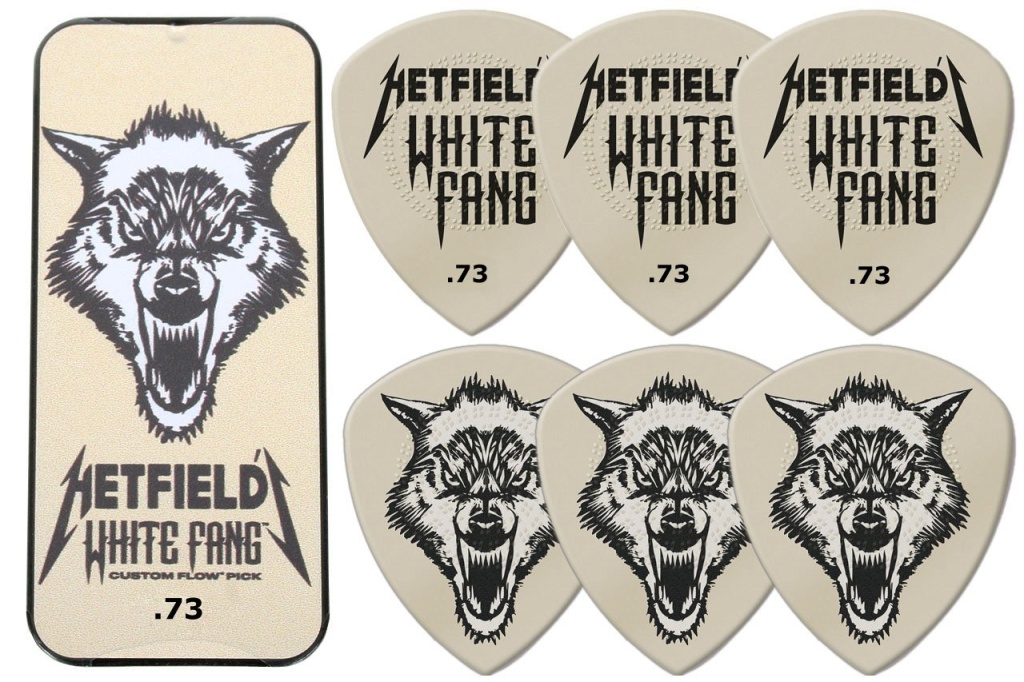 PH122T.73 White Fang Медиаторы в коробочке, 6шт, толщина 0,73мм, Dunlop