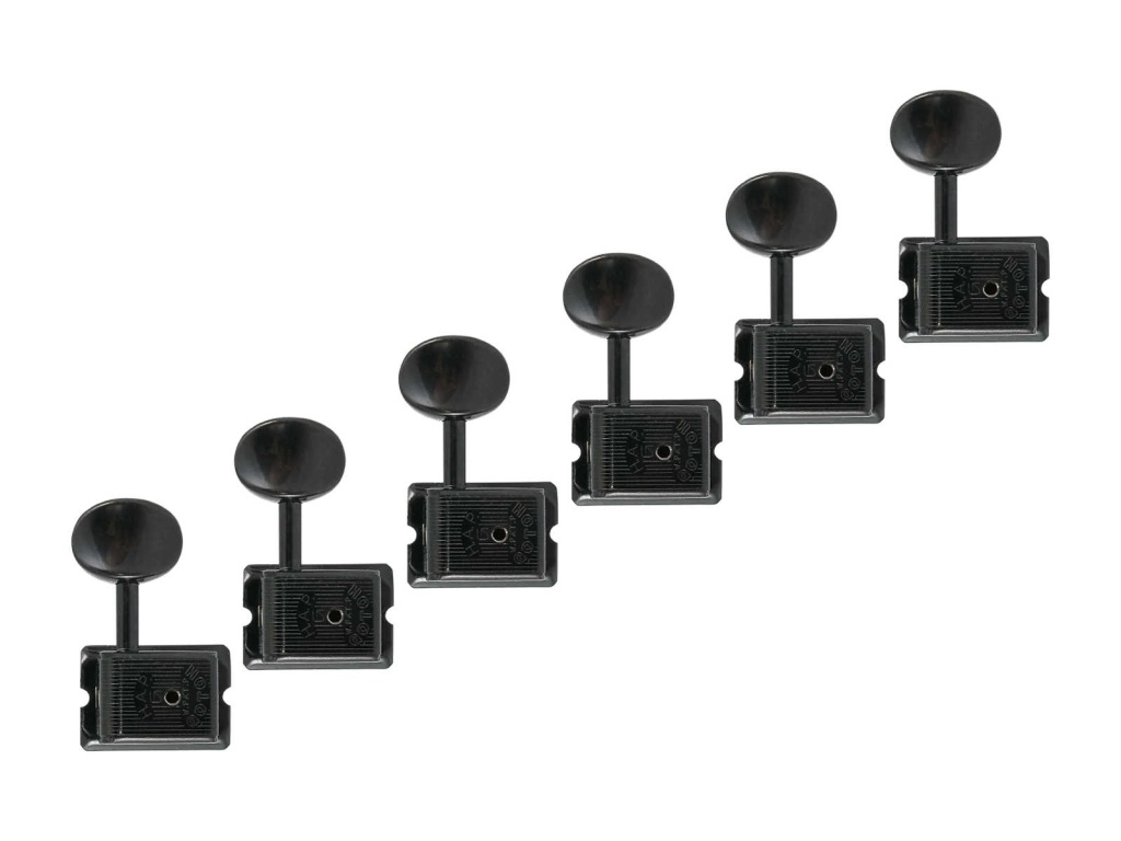 SD91-HAPM-05M-B-L6 Колки для гитары 6л, локовые, черные, Gotoh