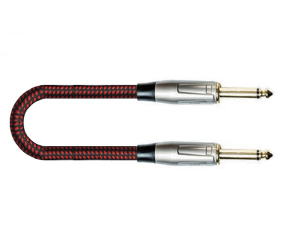 FBS-3(BK/RD) Кабель инструментальный, черный/красный, 3м, Leem