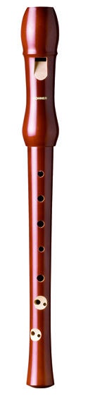 B9550 Musica Блокфлейта До-сопрано, темно-лакированное грушевое дерево, 2 части, барочная Hohner