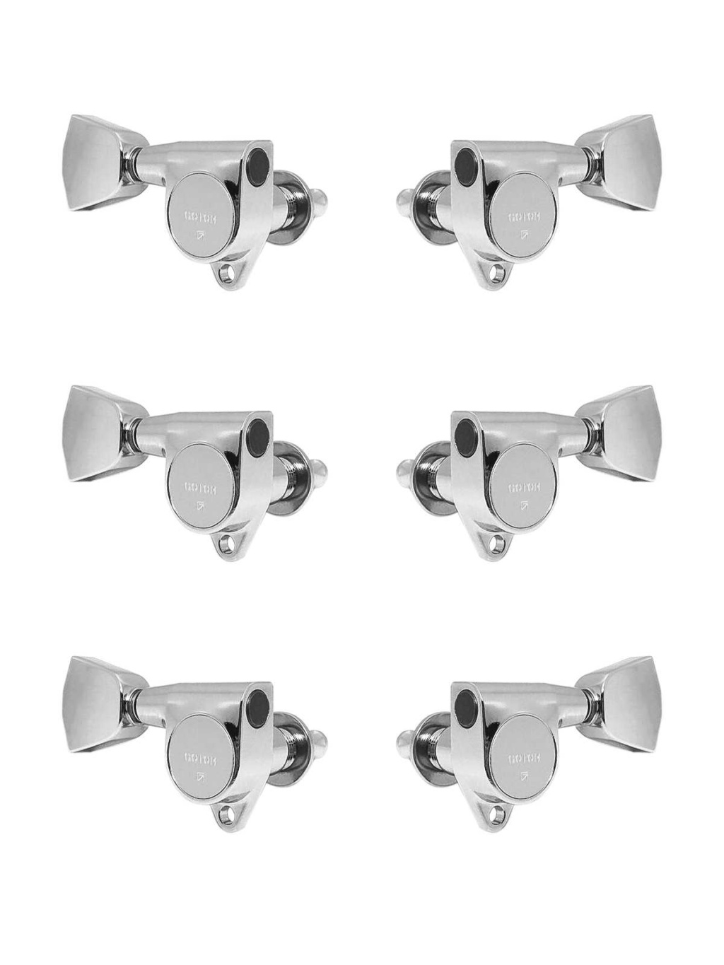 SG301-04-C-L3+R3 Колки для гитары 3+3, хром, Gotoh
