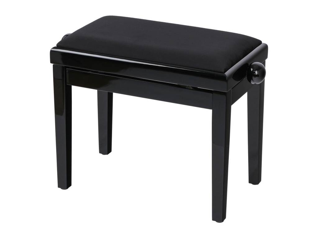 HY-PJ018B-GLOSS-BLACK Банкетка, черный/черный, вельвет, Rin
