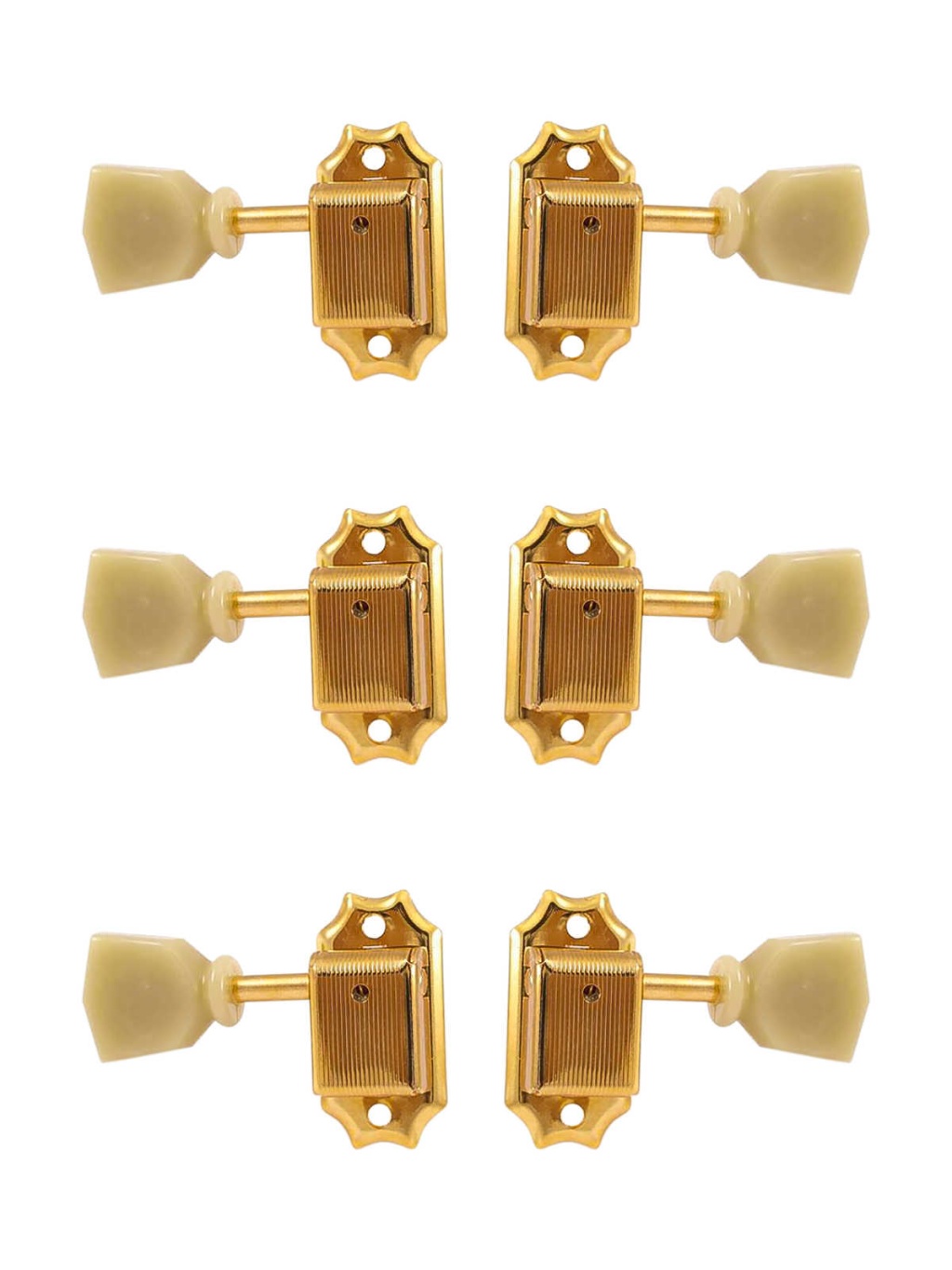 SD90-HAPM-SL-GG-L3+R3 Колки для гитары 3+3, локовые, золото, Gotoh
