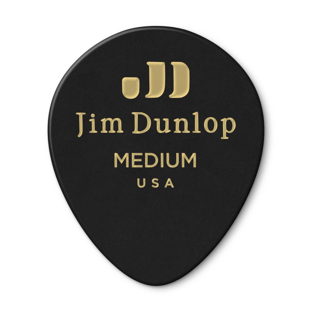 485P03MD Black Teardrop Медиаторы, 12шт, капля, средние, Dunlop