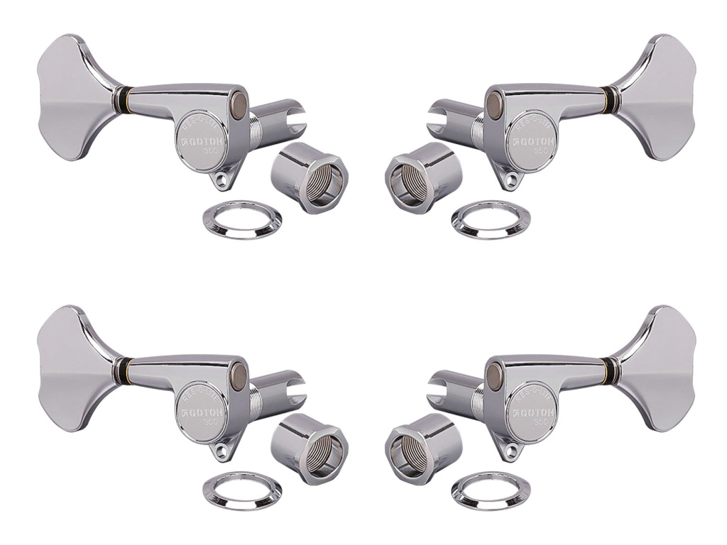 GB350-C-L2+R2 Колки для бас-гитары 2+2, хром, Gotoh