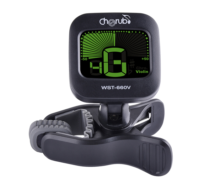 WST-660V Цифровой тюнер для скрипки, на прищепке, Cherub