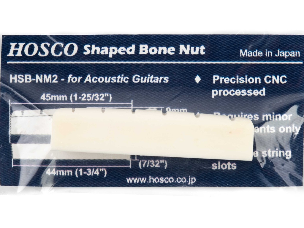 HSB-NM2 Верхний порожек для акустической гитары, кость, Hosco