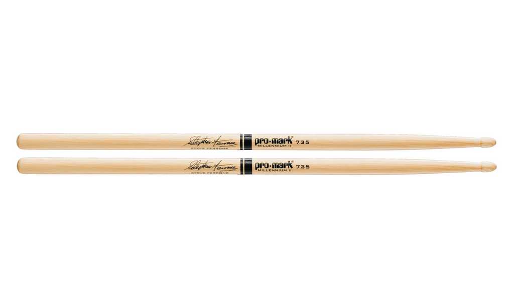 TX735W 735 Steve Ferrone Барабанные палочки, орех гикори, деревянный наконечник, ProMark
