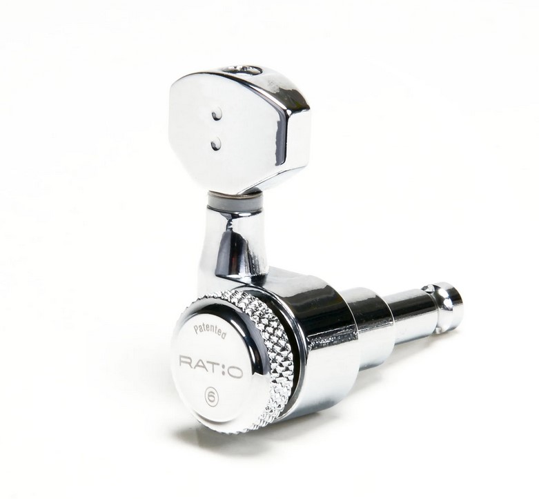 PRL-9721-C0 Ratio Locking Колки для гитары 6л, локовые, хром, GraphTech