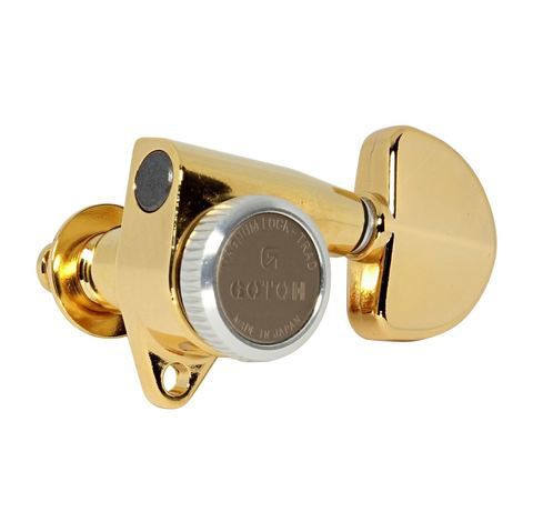 SG301-MGT-20-GG-L3+R3 Колки для гитары 3+3, локовые, золото, Gotoh
