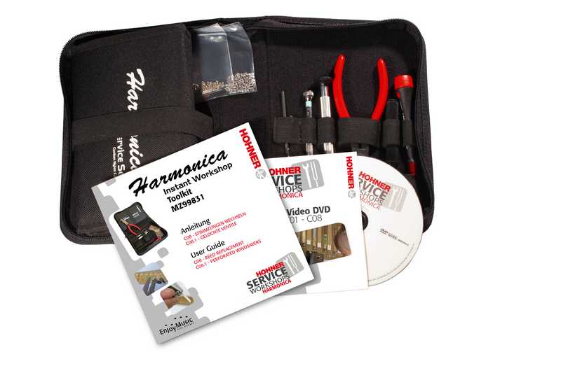 MZ99831 Instant Workshop Toolkit Набор инструментов для ремонта губных гармошек, Hohner
